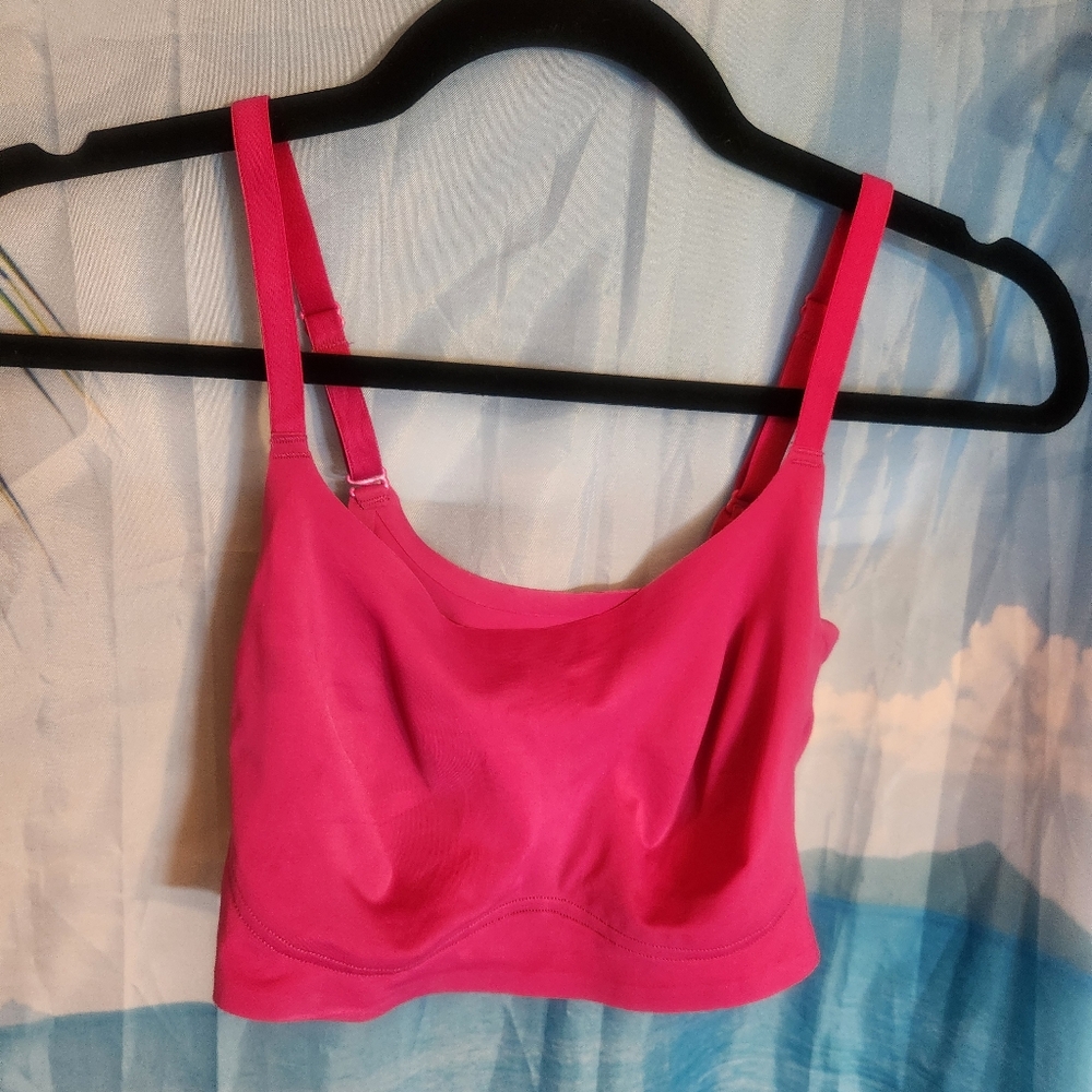 New🆕️🎀 Ruby Ribbon Scoop Neck Second Skin Demiette Size 38 FUSCHIA